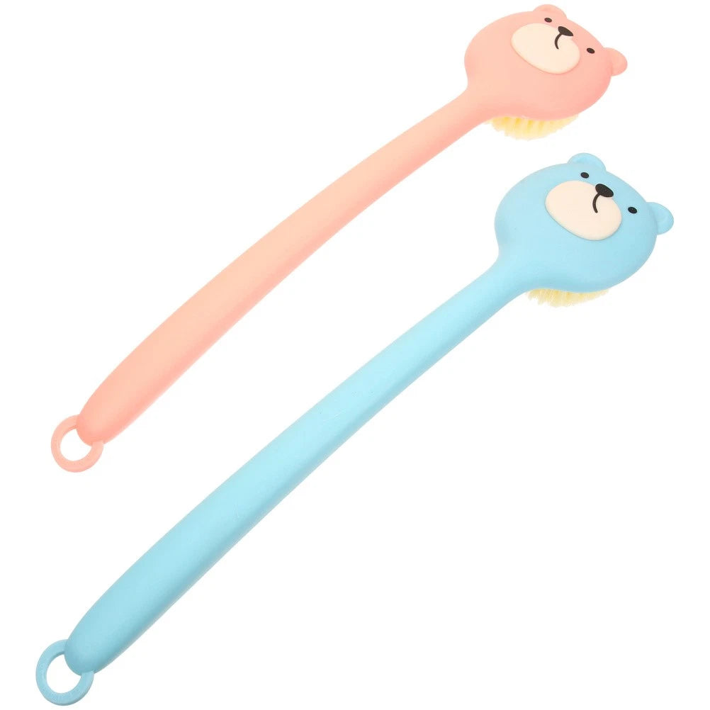 2 Pcs Bath Scrub Brush Man Body Exfoliator Exfoliating Back Scrubber