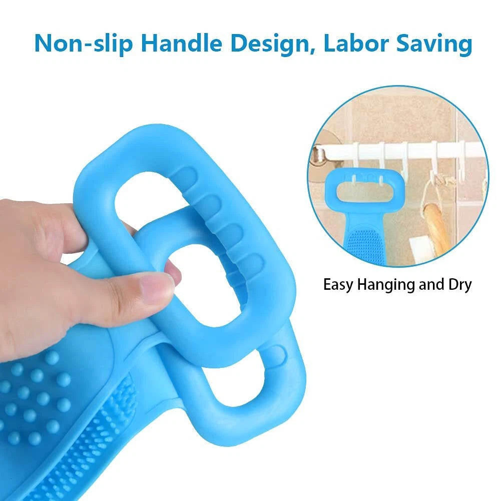 Body Brush Back Scrubber, Silicone Bath Shower Brush for Women and Man