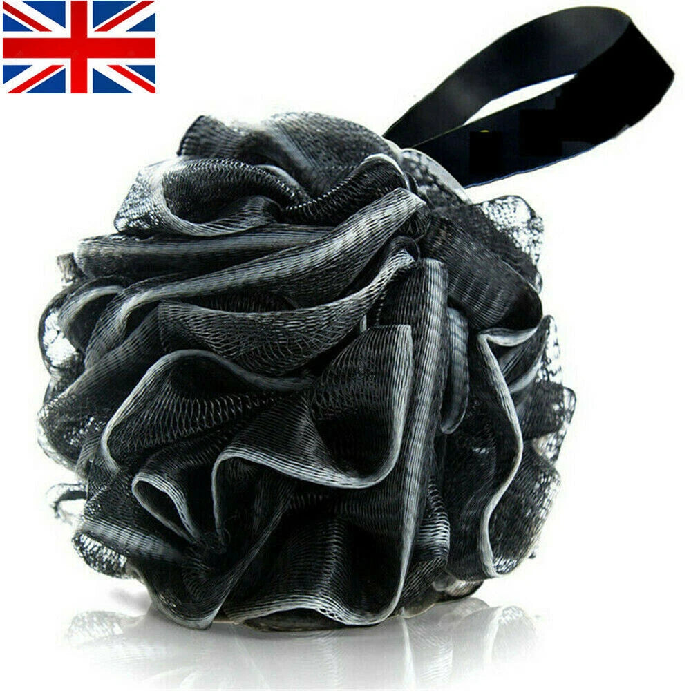 Shower Body Brush Ball Large Scrubber Sponge Exfoliating Puff Bath Mesh Ball UK