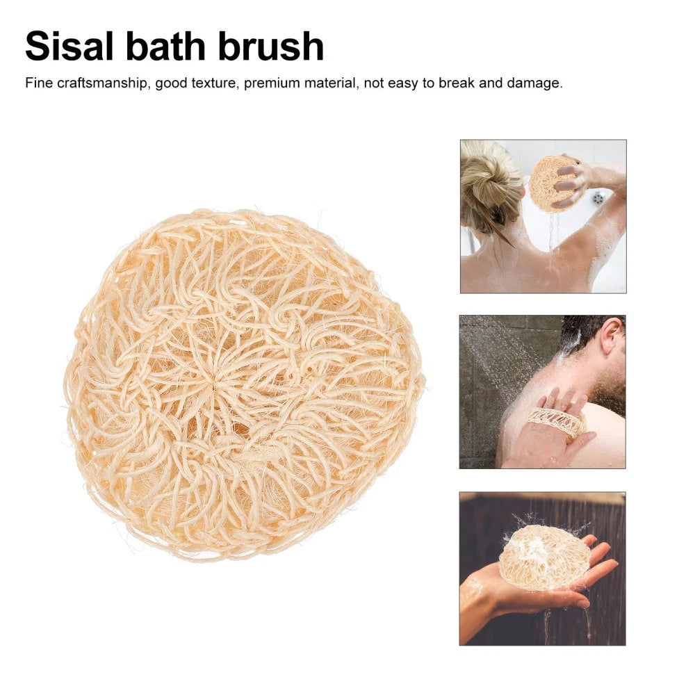 2 Pcs Sisal Bath Brush Body Scrubber Men Mother Man Shower Products