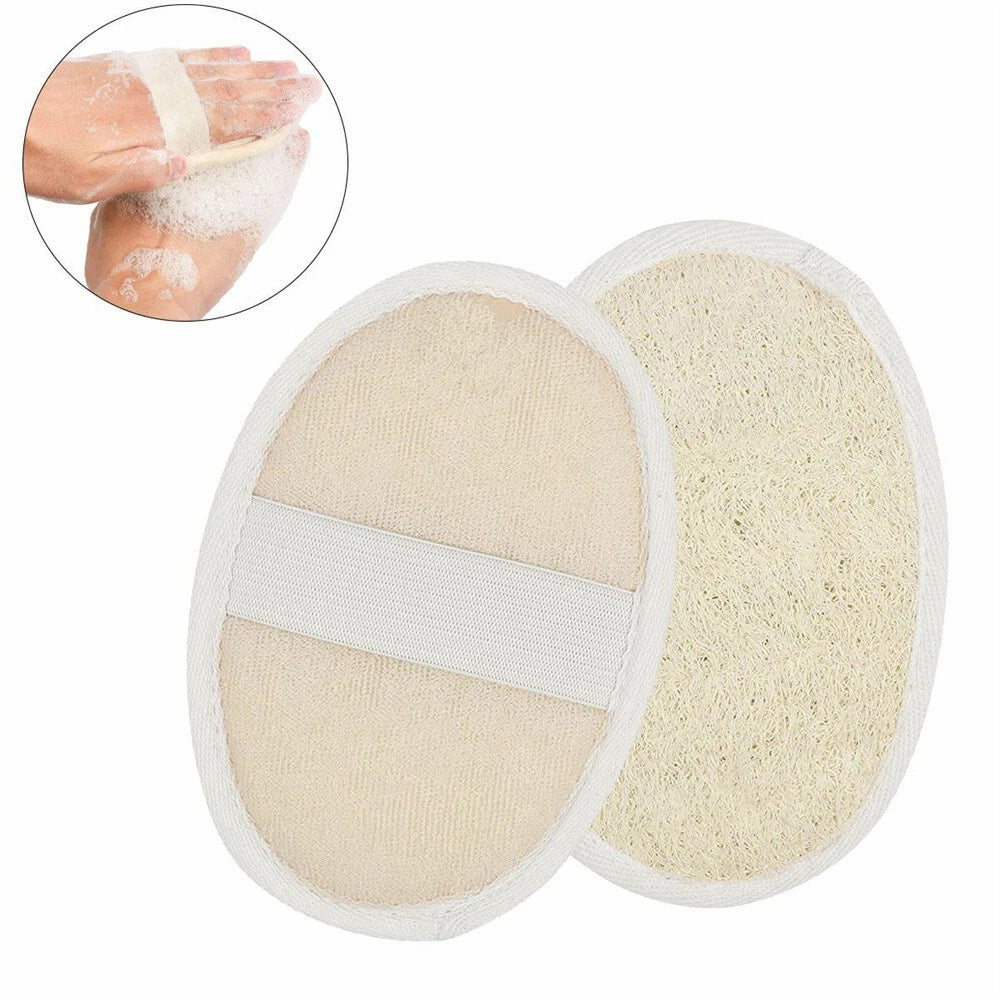1/2/5X Biodegradable Shower Brushes Natural Loofah Exfoliating Sponge for Bath