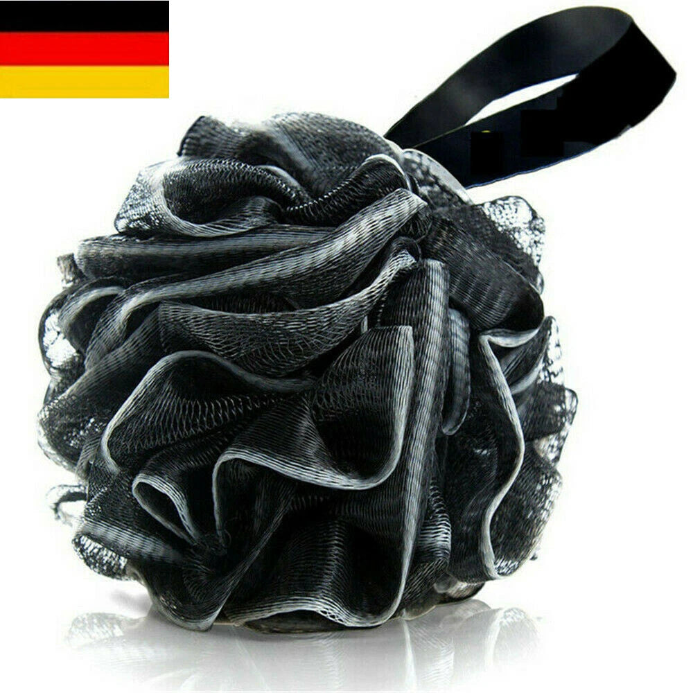 Large Bath Shower Scrub Exfoliating Body Brush Scrubber Sponge Ball Mesh Puff`-