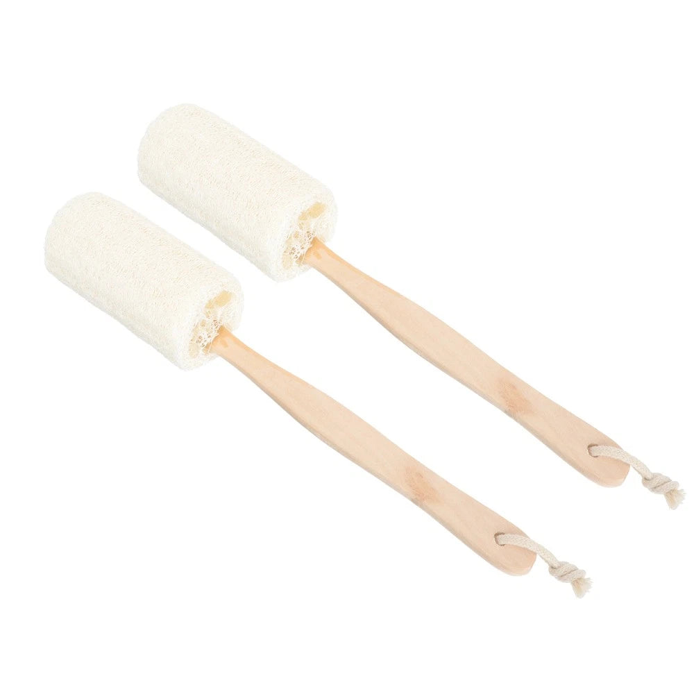 2 Pcs Loofah Bath Brush Miss Man Exfoliating Body Scrubber Shower