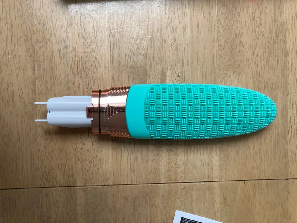 Waterproof Long Handle Silicone Massage Bath Brush W6.5 xD4 xL43cm