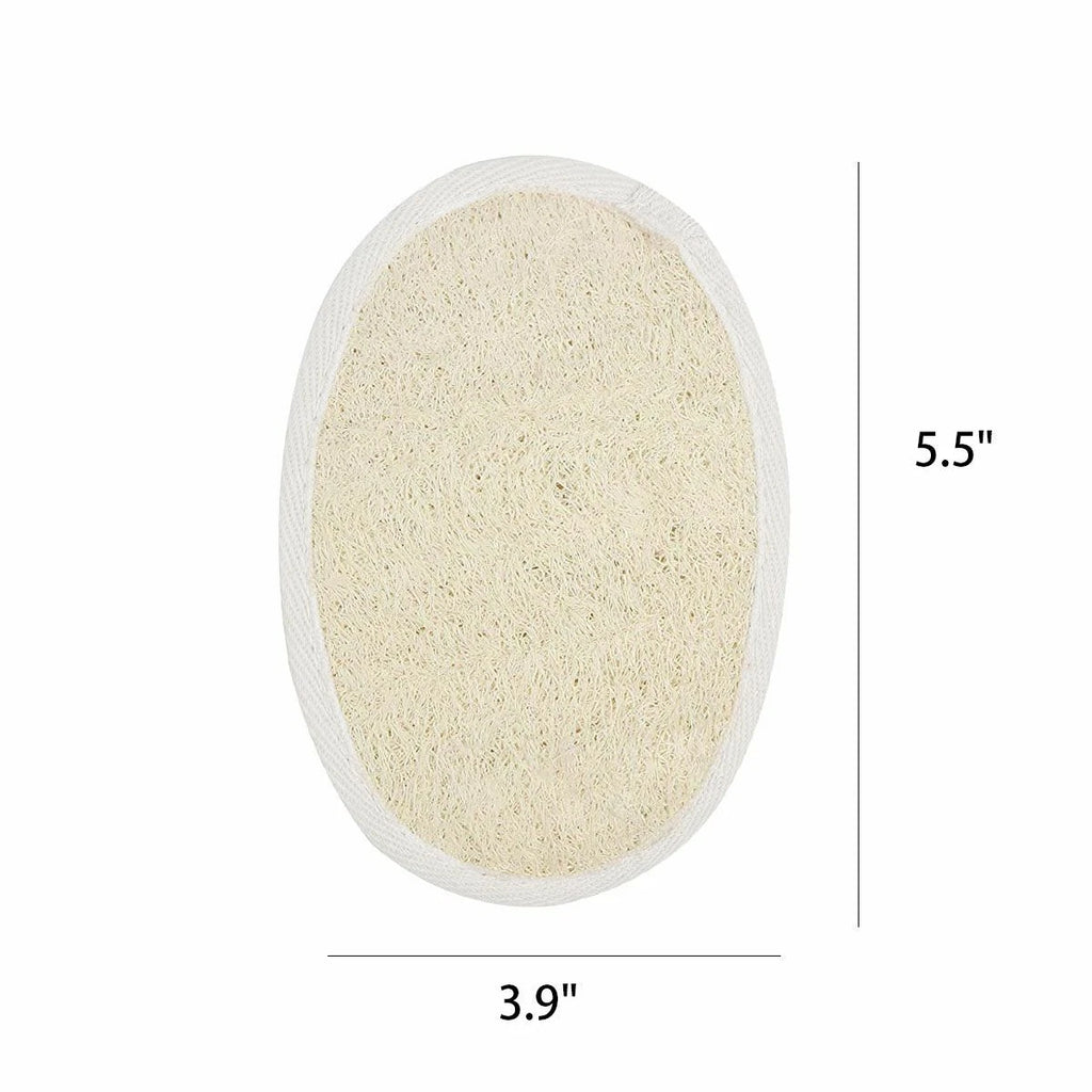 10 Exfoliating Loofah Pad Natural Face Luffa Body Sponge Scrubber Brush Bath Set