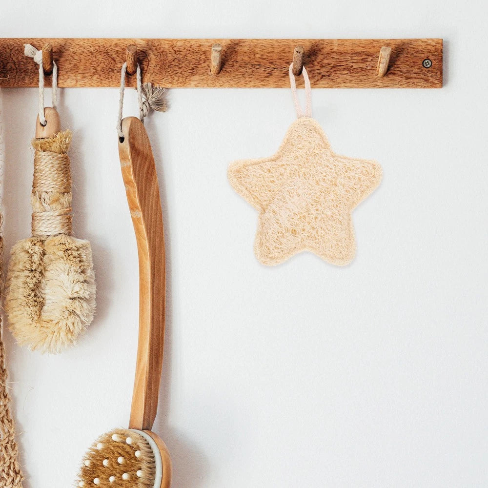 Loofah Bath Brush Child Natural Exfoliating Sponge Soap Scrubber