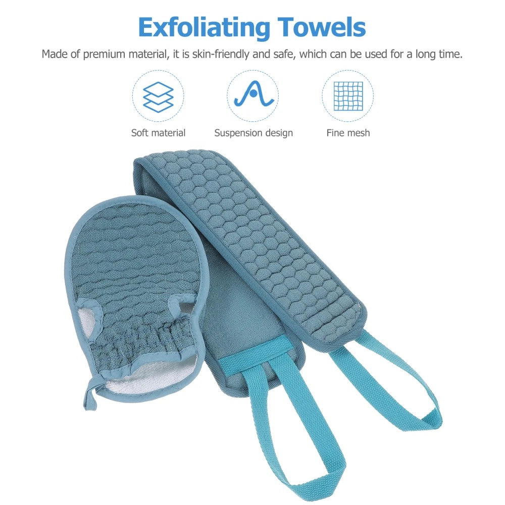 Bath Back Scrubber Bath Body Brush Exfoliating Bath Pads Bath Scrubber Glove