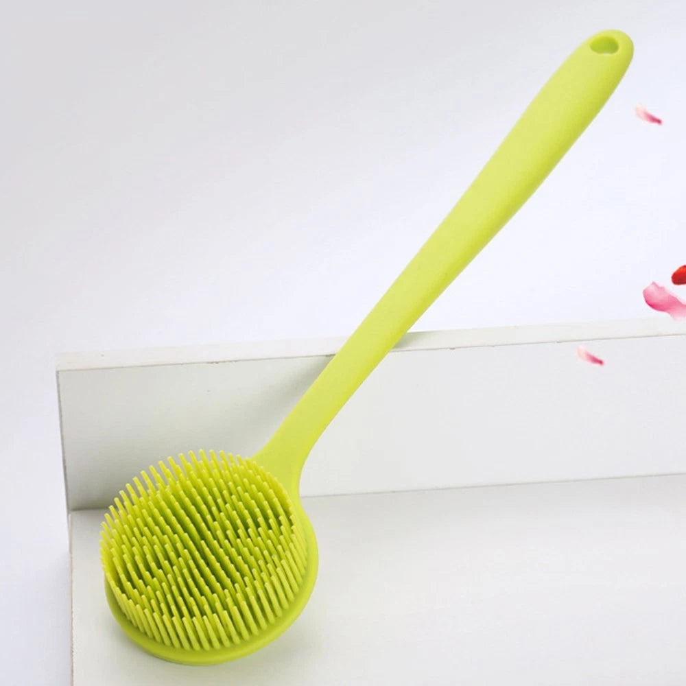 2 Count Bath Brush Man Body Exfoliator Silicone Shower Scrubber Back for