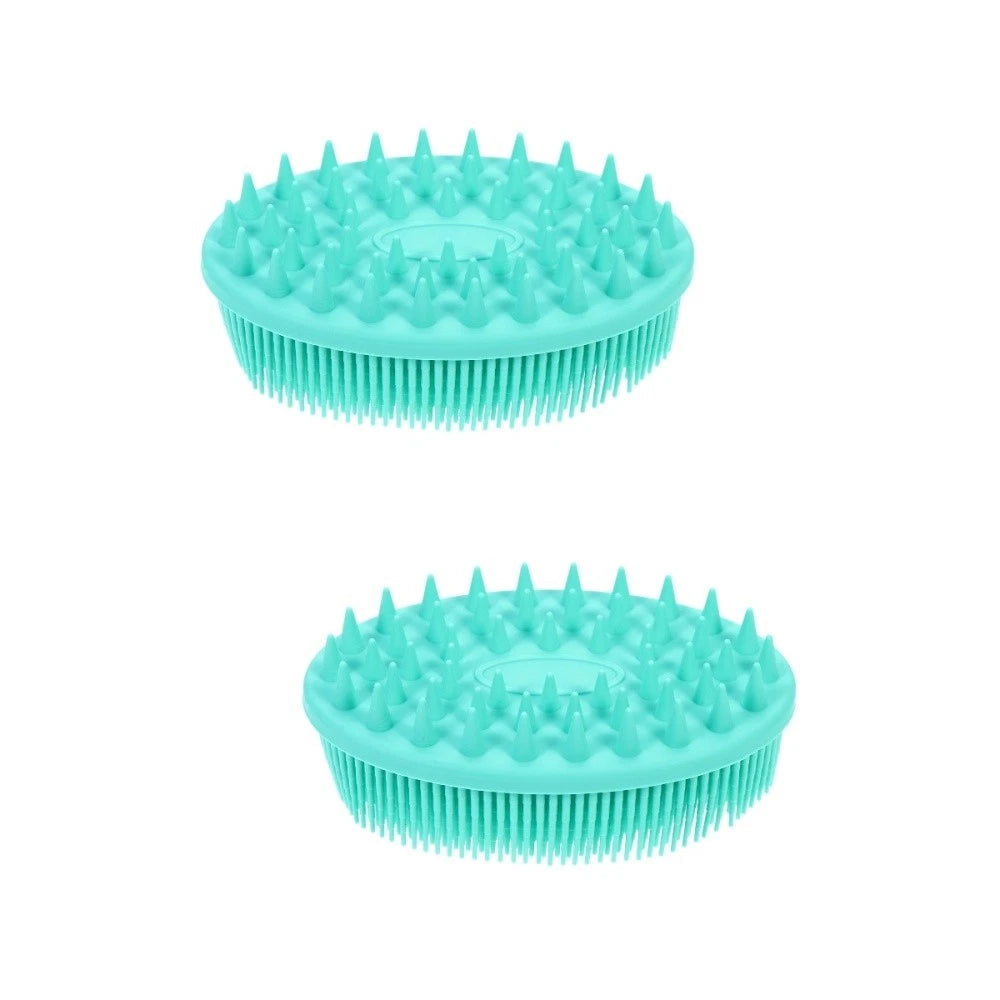 2 Pack Silicone Bath Brush Man Child Baby Adult Shower Practical