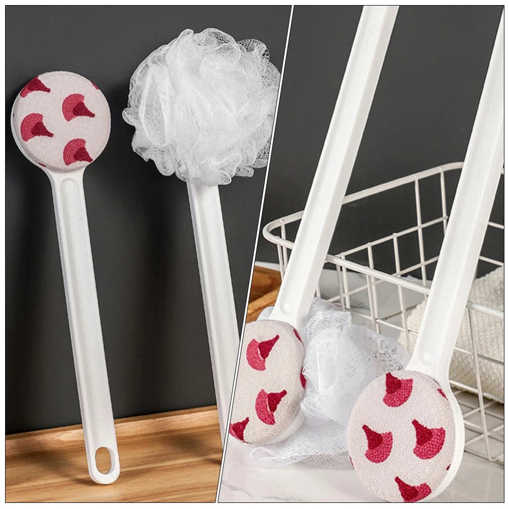 Double-sided Silicone Shower Brush Body Cleaning Exfoliating Scrubber