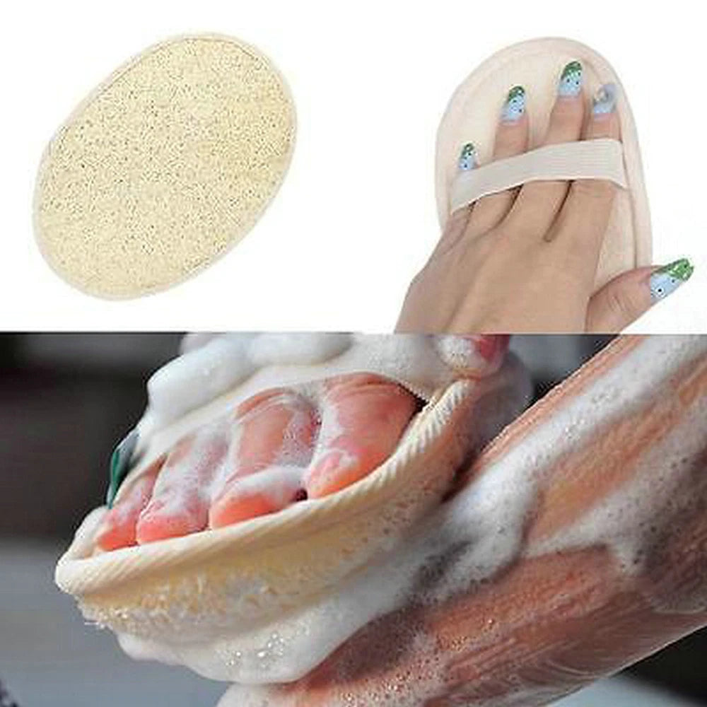 Natural Bath Pro Loofah Pad - Shower Sponge Body Scrubber Exfoliating Wash Pad,-