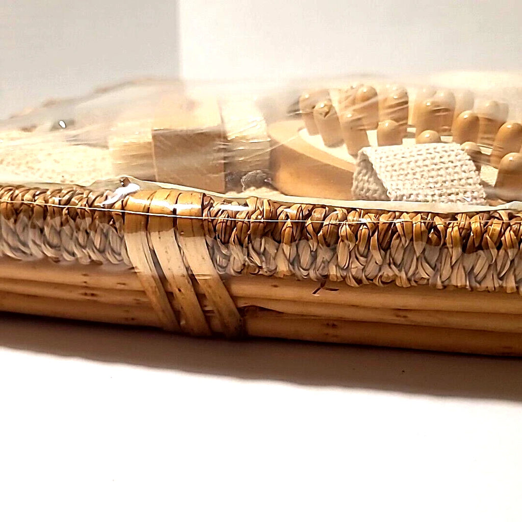 Essential Design 9 pc Luxury Bath Gift Set - Pumice Stone, Loofa, Scrub Brush