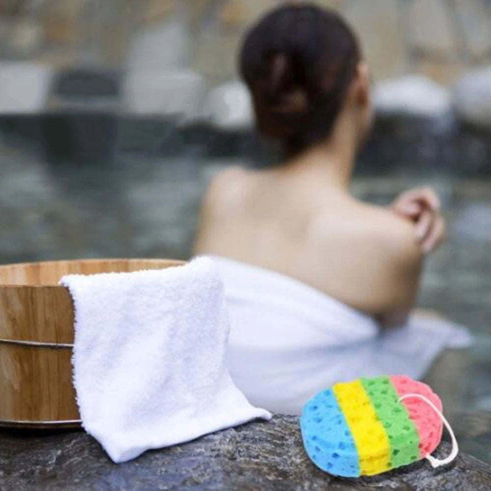 2 Pcs Bath Brushes Seaweed Sponge Miss Sponges for Bathing Body Scrubbers