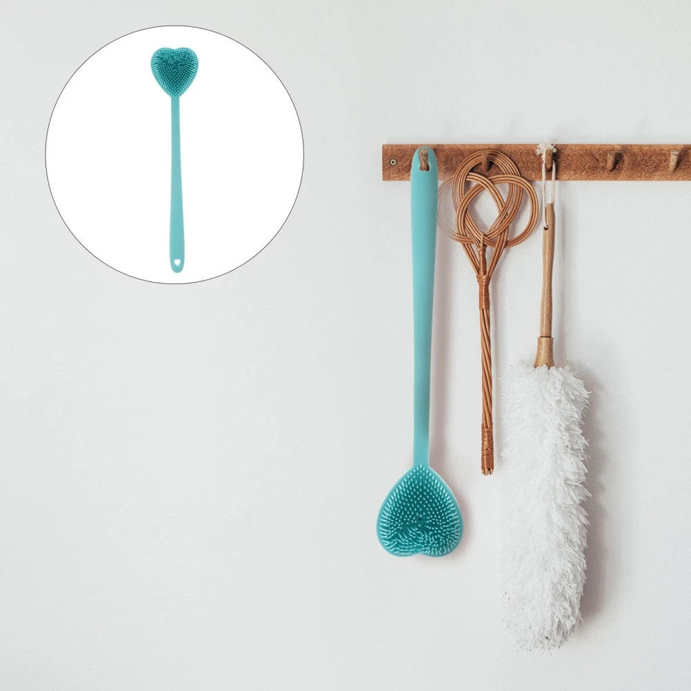 Heart-shaped Bath Brush Man Shower Exfoliator Scrubber Long Handle