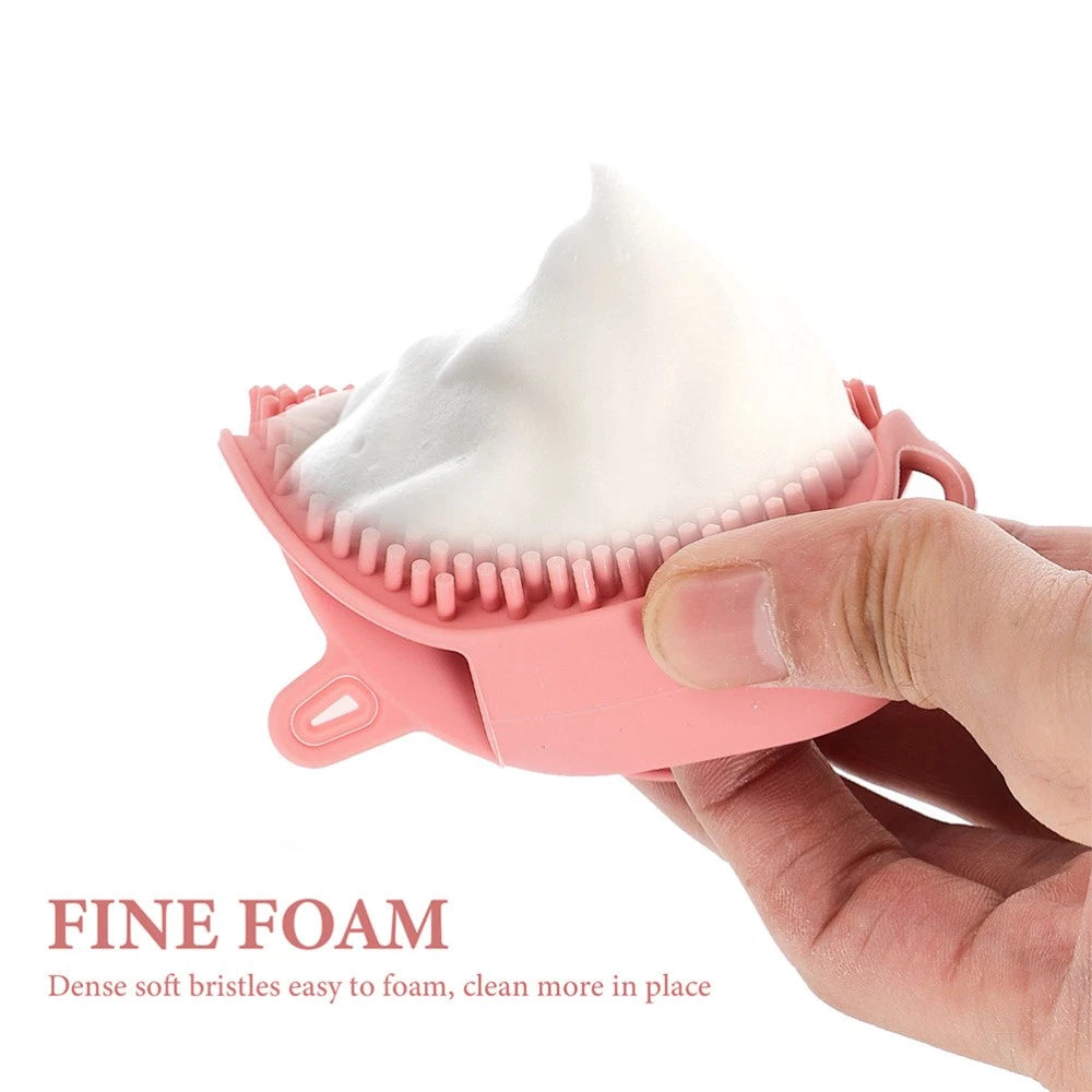 2 Pcs Shampoo Bath Brush Child Shower Scrubber Exfoliating Brushes