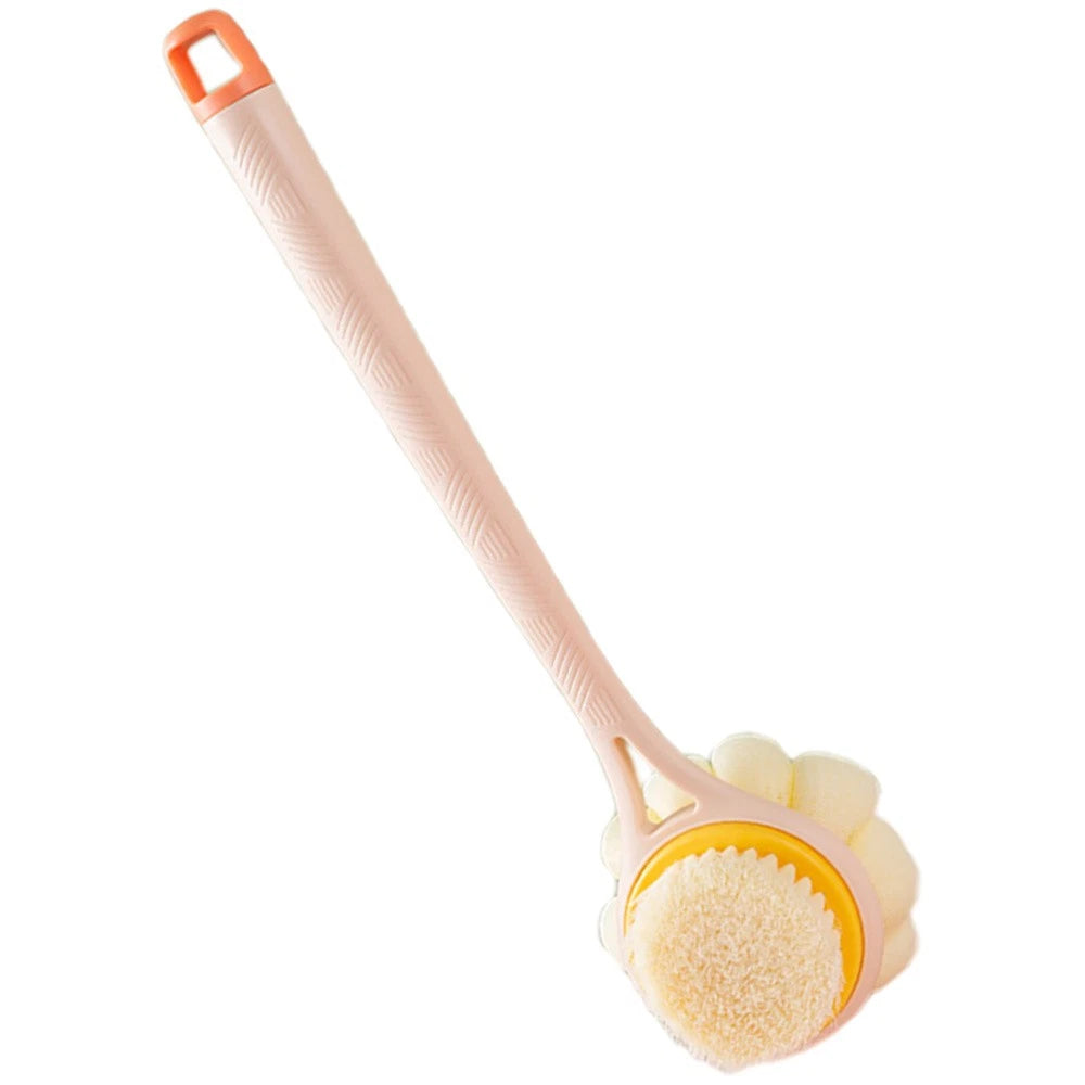 Bath Brush Shower Exfoliating Scrubber with Handle Body Exfoliator
