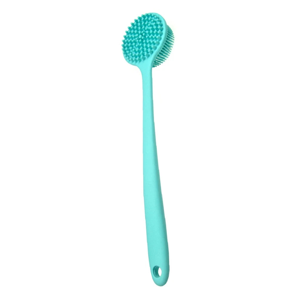 Silicone Bath Brush Back Exfoliator for Shower Body Care Long Handle