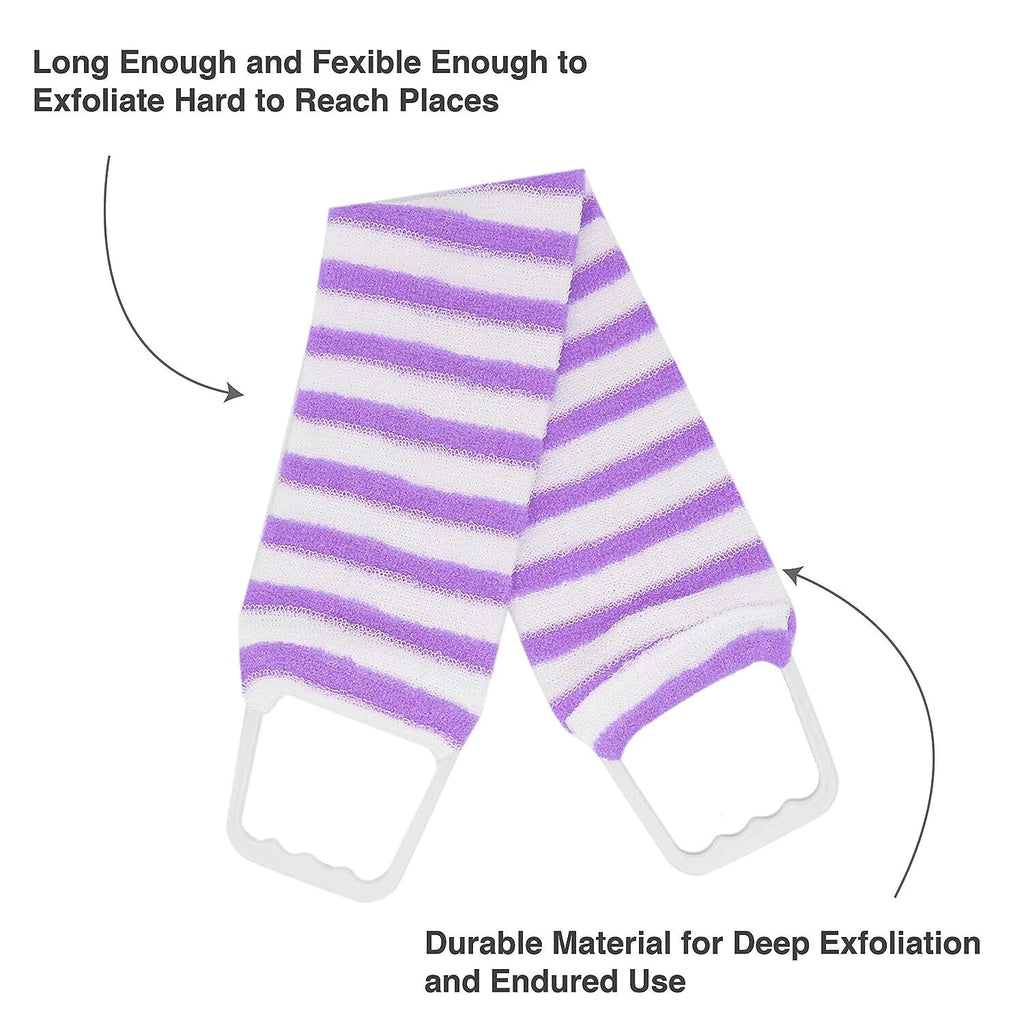 Cepillo de baño de mango largo de 18'', esponja de ducha de lufa cepillo de espa