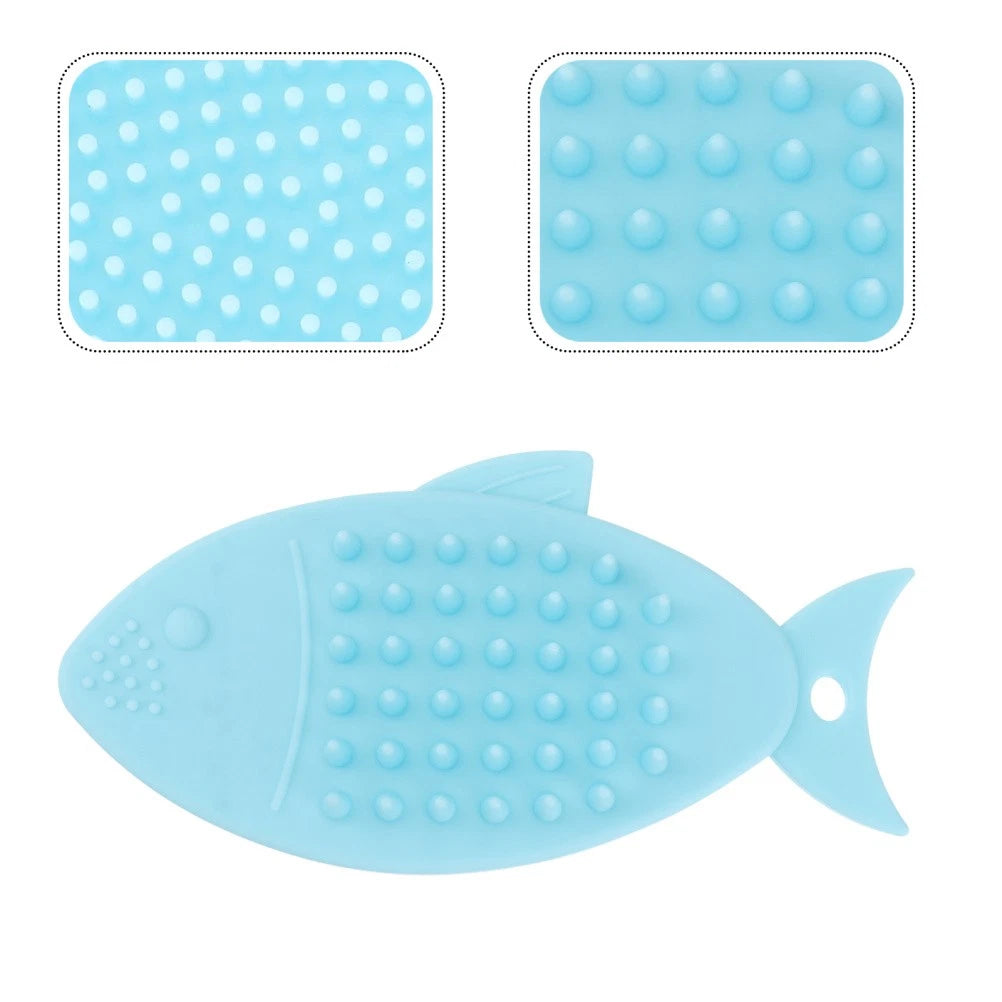 Fish-shaped Bath Brush Shower Scrubber for Body Cleansing Baby Child Handheld