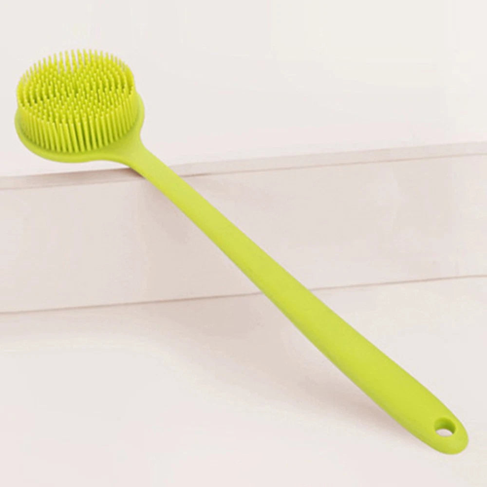 2 Count Bath Brush Man Body Exfoliator Silicone Shower Scrubber Back for