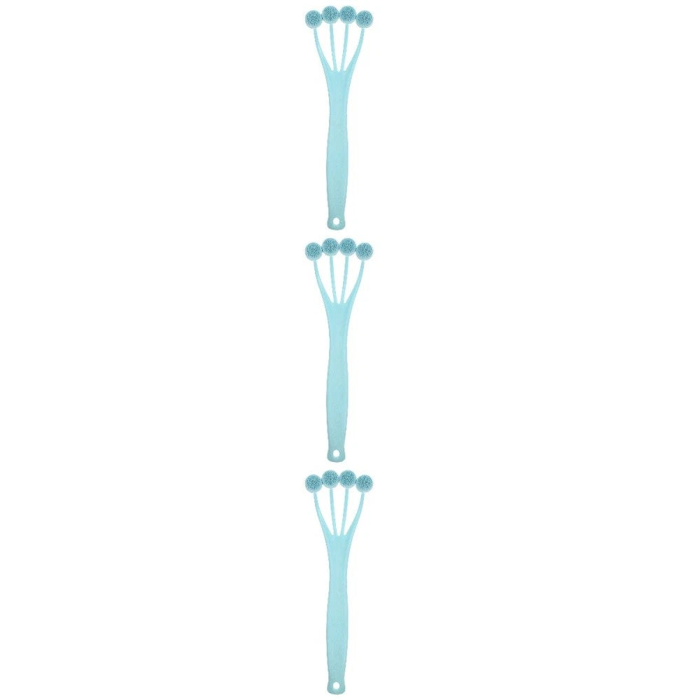 3 Count Exfoliating Bath Brush Miss Man Back Scrubber for Shower