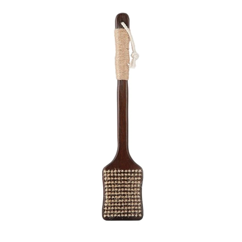 Ergonomic Massage Brush Wood Bath Exfoliating Brush  Skin Cleanser