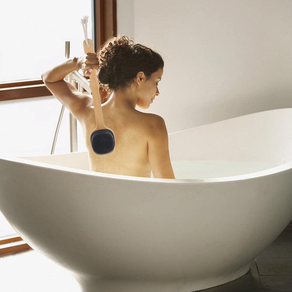 Bath Brush Exfoliating Back Scrubber Elderly Brushes Long Handle