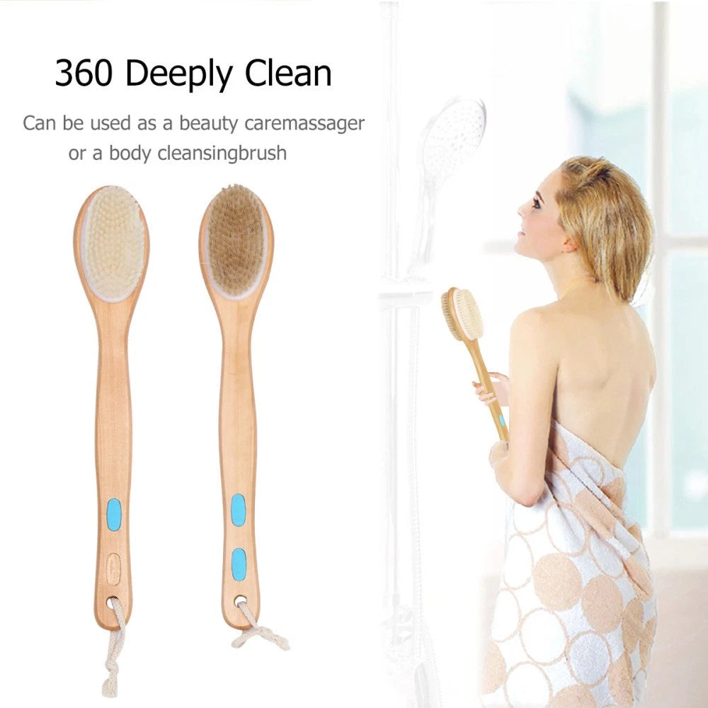 Massage Bath Brush Body Exfoliator Shower Scrubber Comb Double-sided