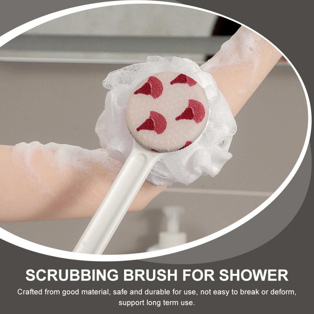 Double-sided Silicone Shower Brush Body Cleaning Exfoliating Scrubber