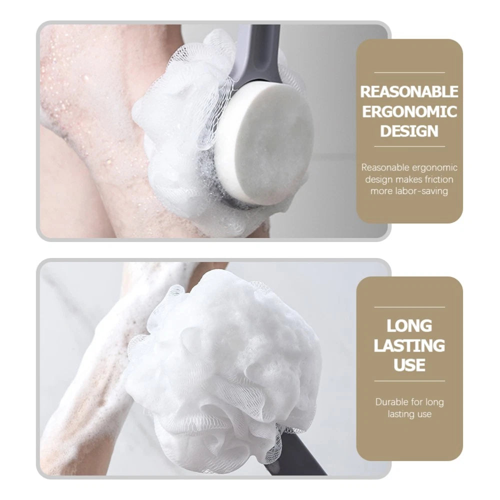 Bath Ball Brush Child Body Shower Scrubber Exfoliating Back with Handles