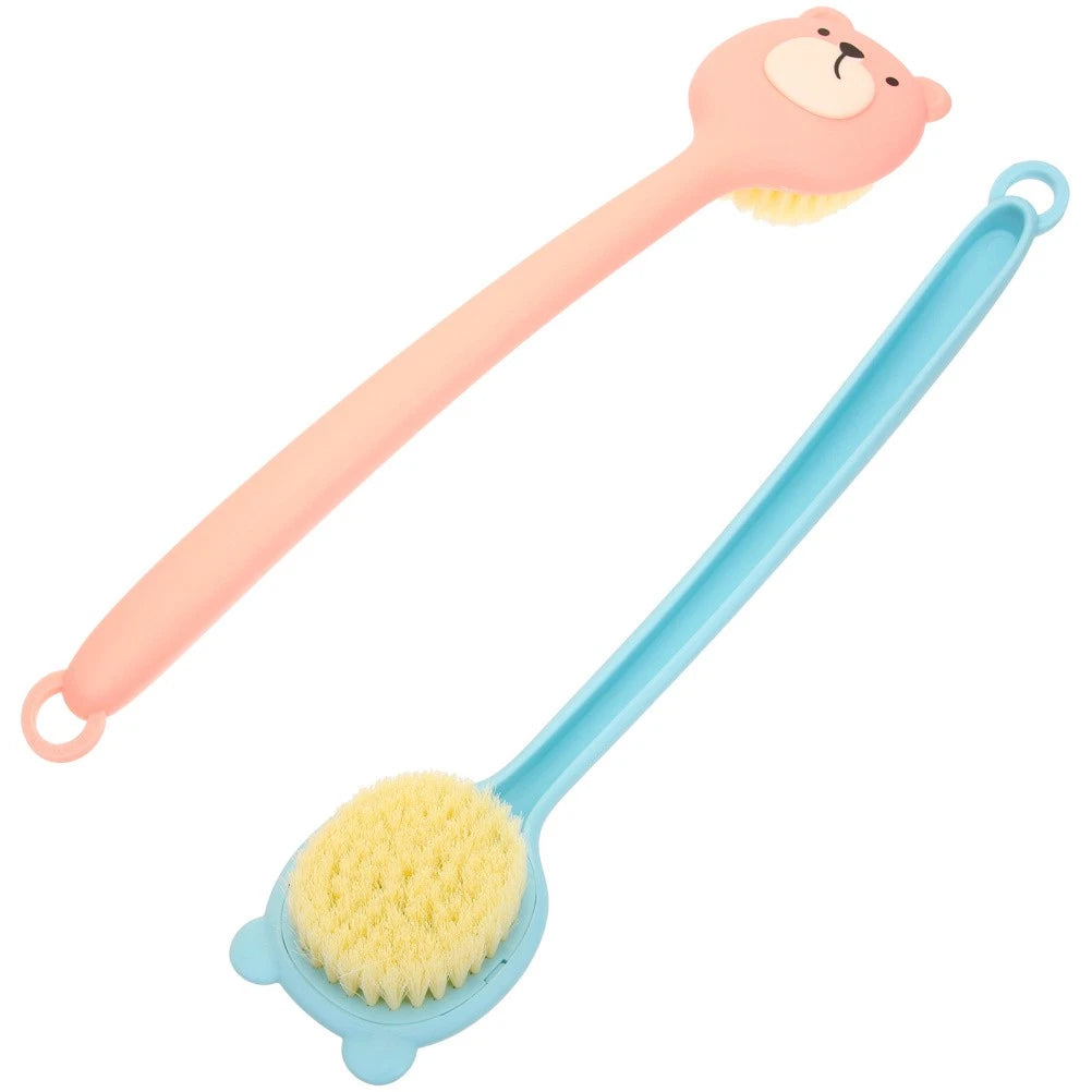 2 Pcs Bath Scrub Brush Man Body Exfoliator Exfoliating Back Scrubber