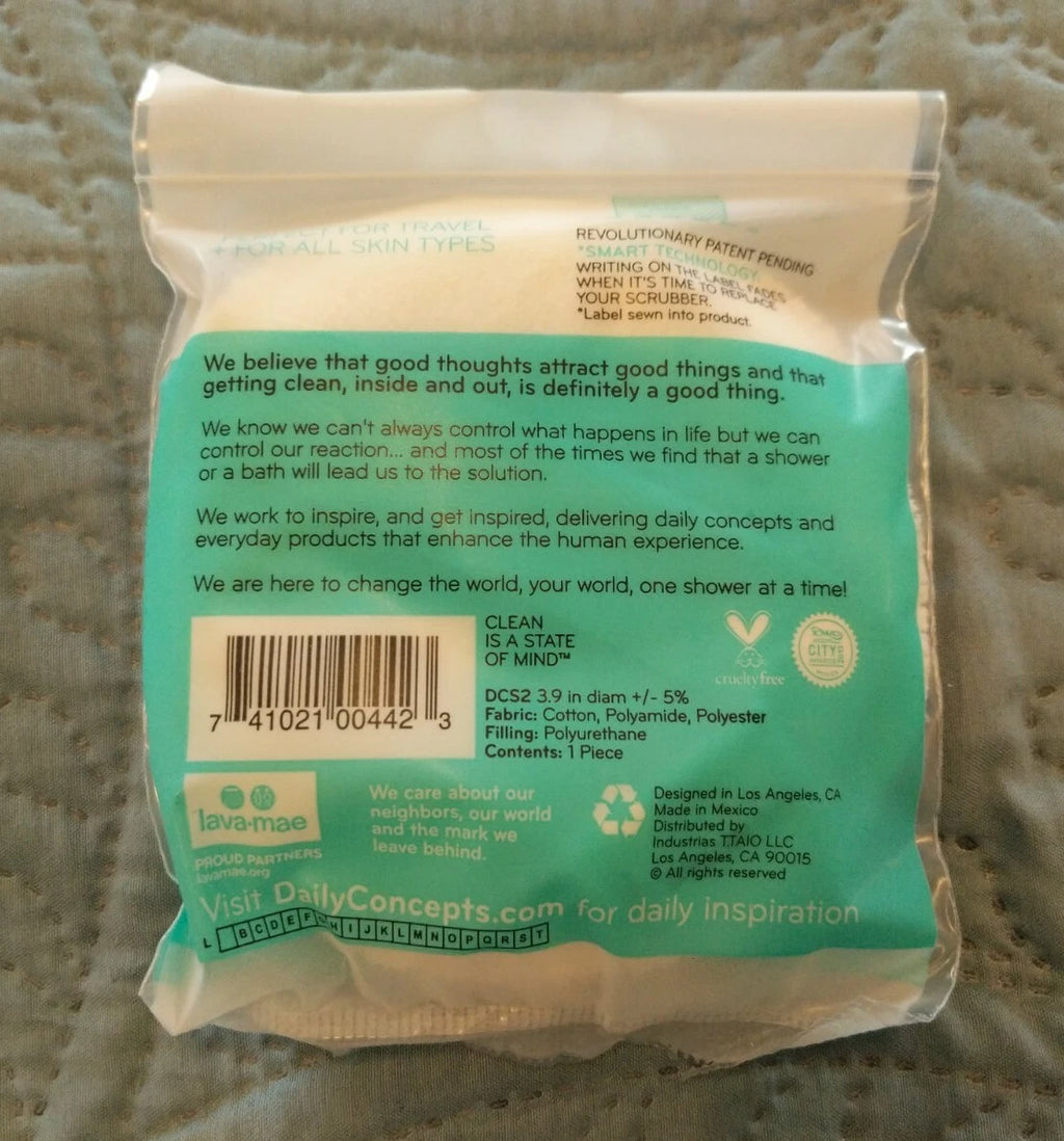 Daily Concepts Exfoliating Dual Texture Scrubber. New in Package