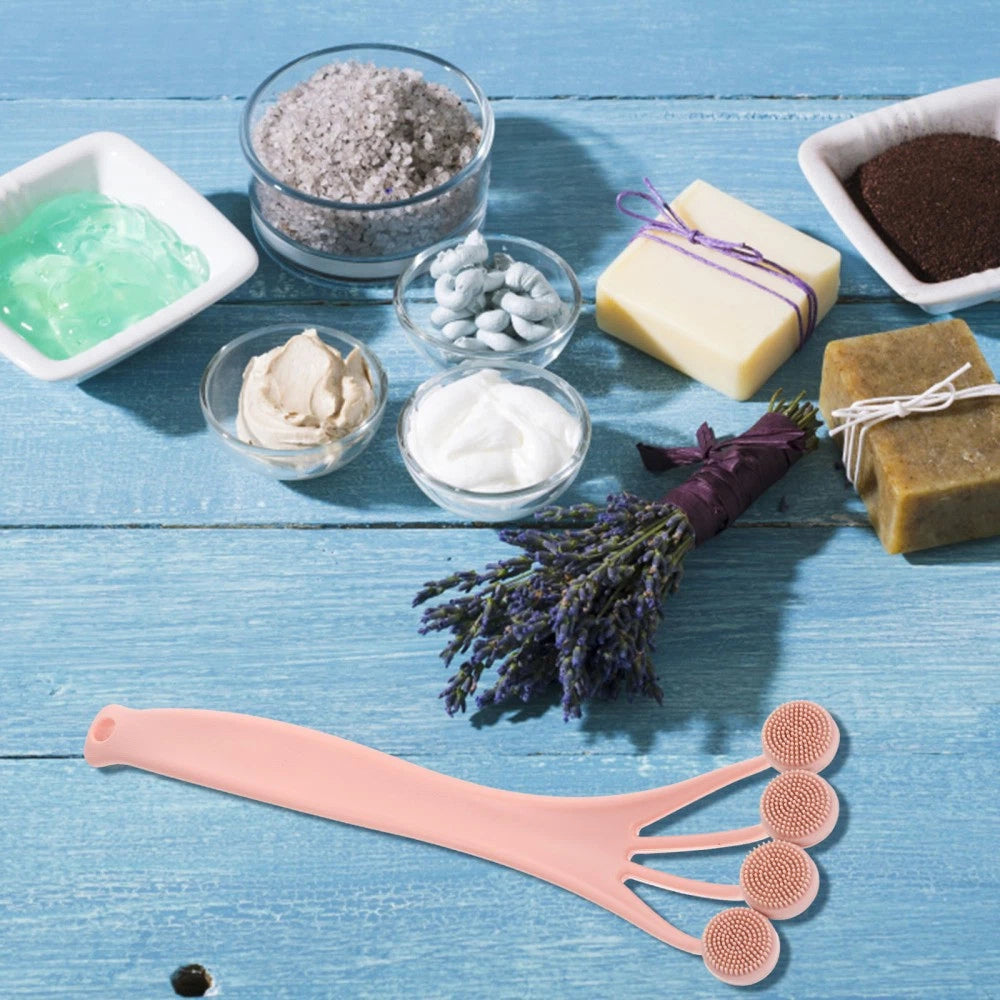 Exfoliating Bath Brush Back Scrubber Body for Shower Long Handle