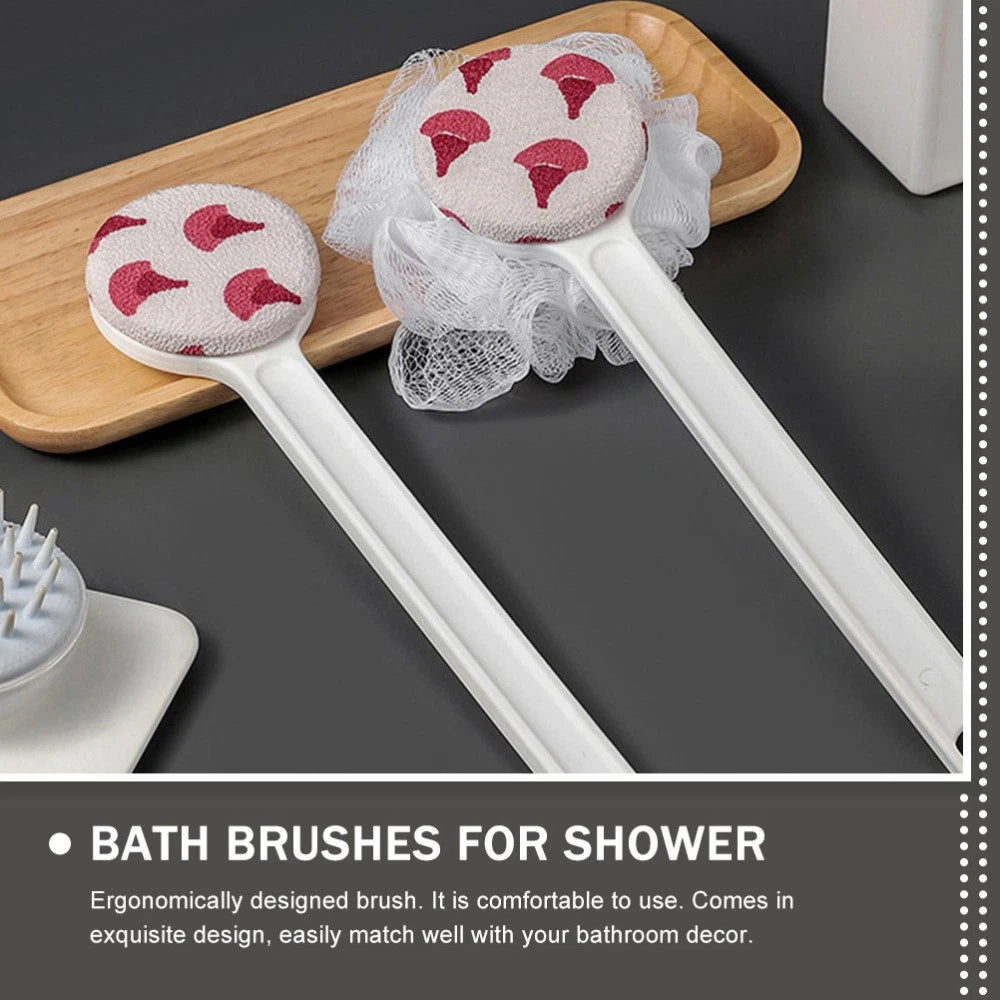 Double-sided Silicone Shower Brush Body Cleaning Exfoliating Scrubber
