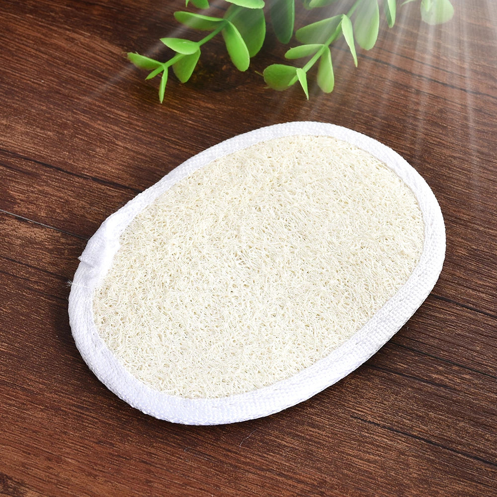1/2/5X Biodegradable Shower Brushes Natural Loofah Exfoliating Sponge for Bath