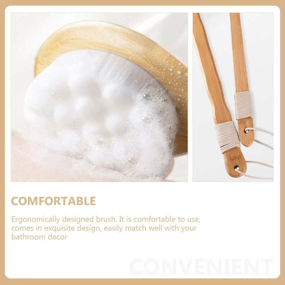 Long Handle Back Rubbing Cat Claw Brush Bath Body Scrubber Shower Exfoliating