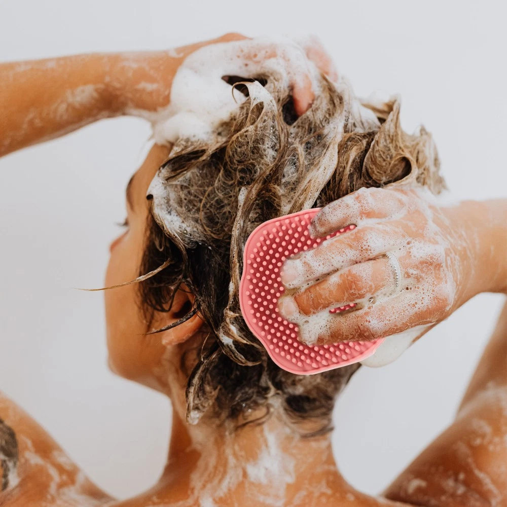 Bath Brush Newborn Man Skin Scrubber Exfoliator Body Ergonomic Silicone Shower