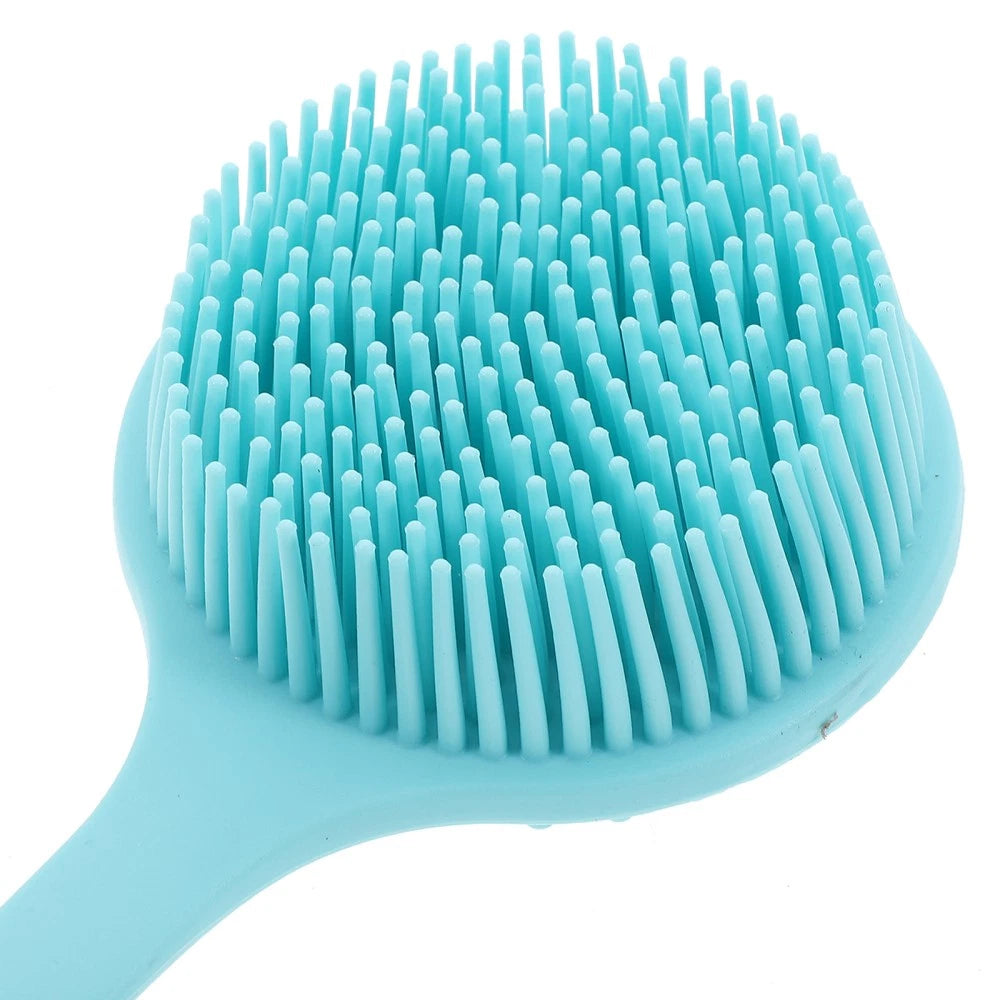 3 PCS Long Handle Bath Brush Silicone Exfoliator Body Scrubber Brushes Elderly