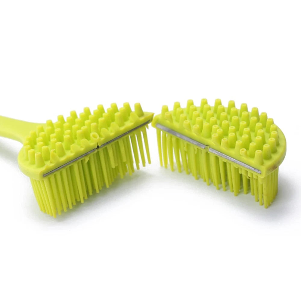 2 Count Bath Brush Man Body Exfoliator Silicone Shower Scrubber Back for