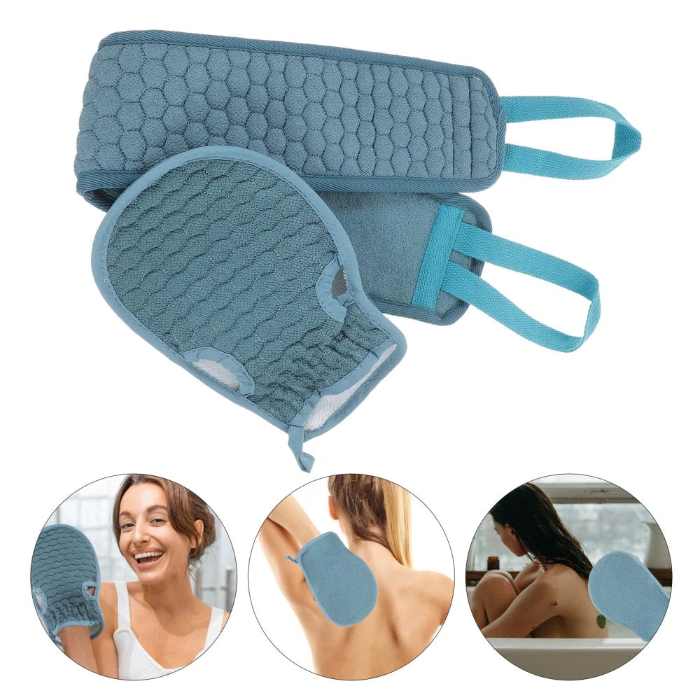 Bath Back Scrubber Bath Body Brush Exfoliating Bath Pads Bath Scrubber Glove