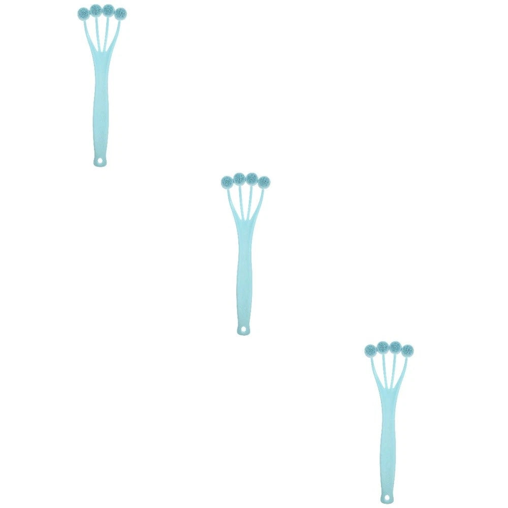 3 Count Exfoliating Bath Brush Miss Man Back Scrubber for Shower