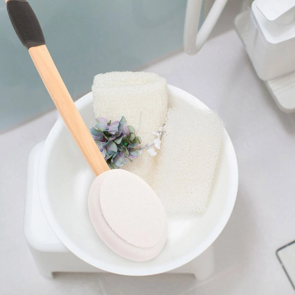 Lotion Applicator Anti-slip Bath Brush Set Baby Elderly Multipurpose Back