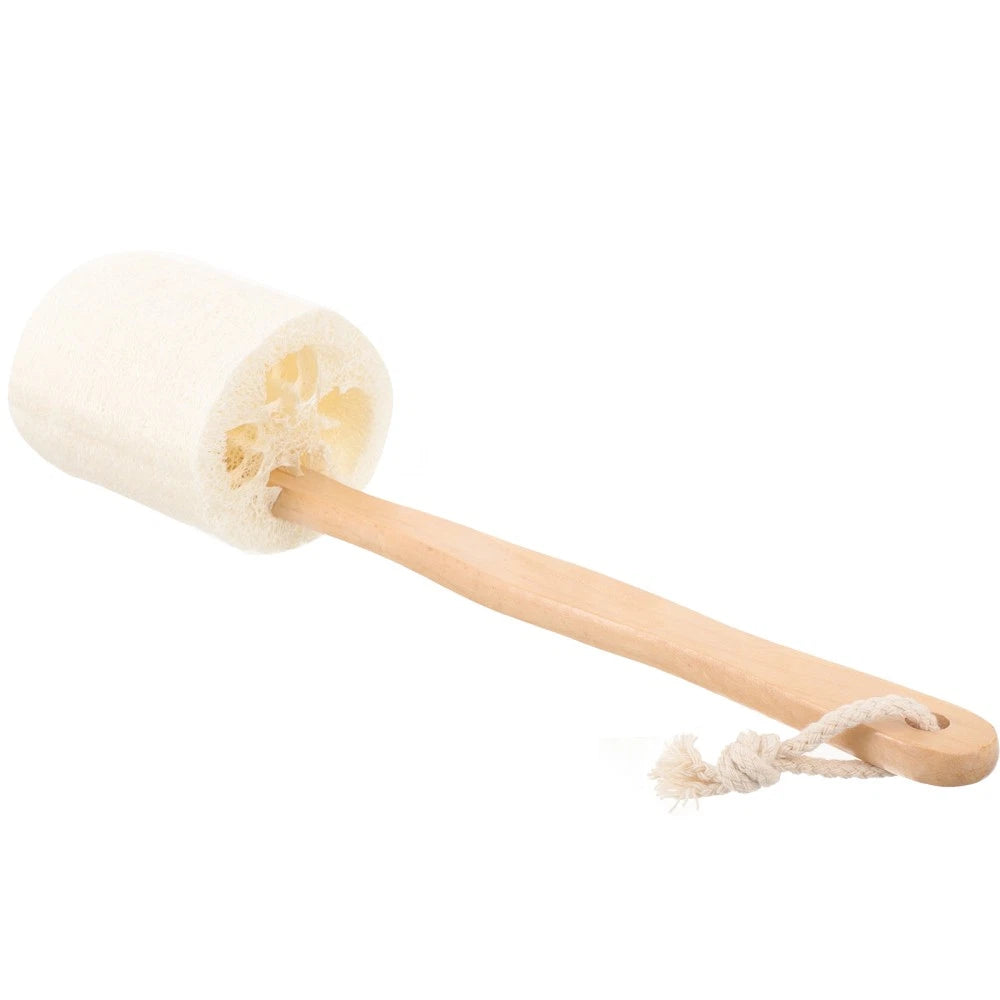 Loofah Shower Brush Handheld Cleansing Skin Body Scrubber Exfoliator