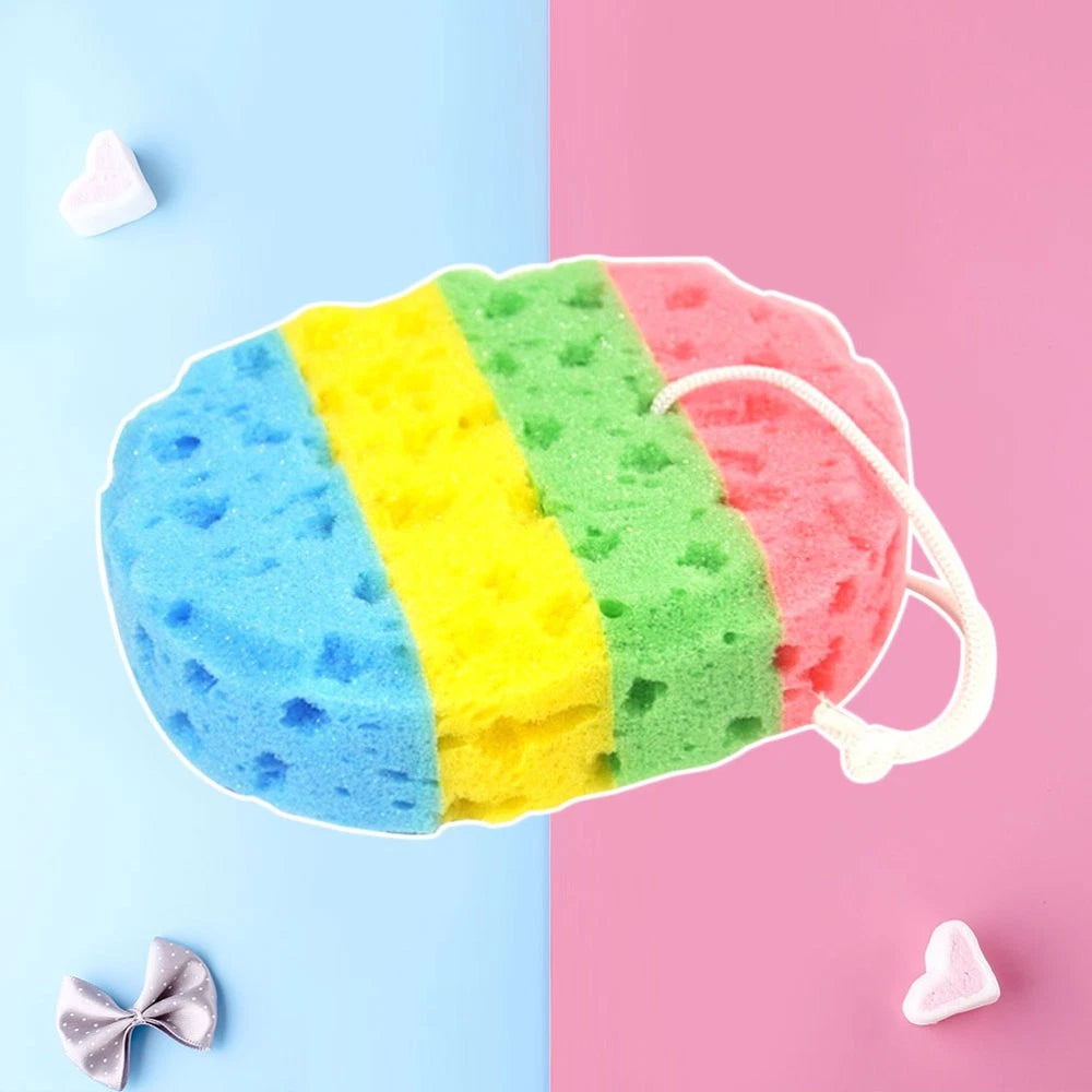 2 Pcs Body Cleaning Sponge Bath Brushes Miss Oval Sponges Scrubbers