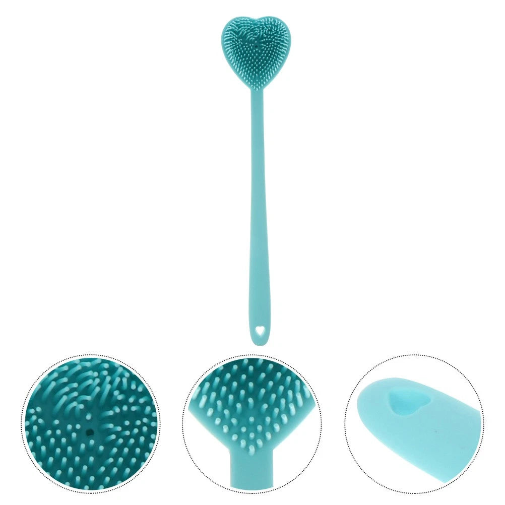 Heart-shaped Bath Brush Man Shower Exfoliator Scrubber Long Handle