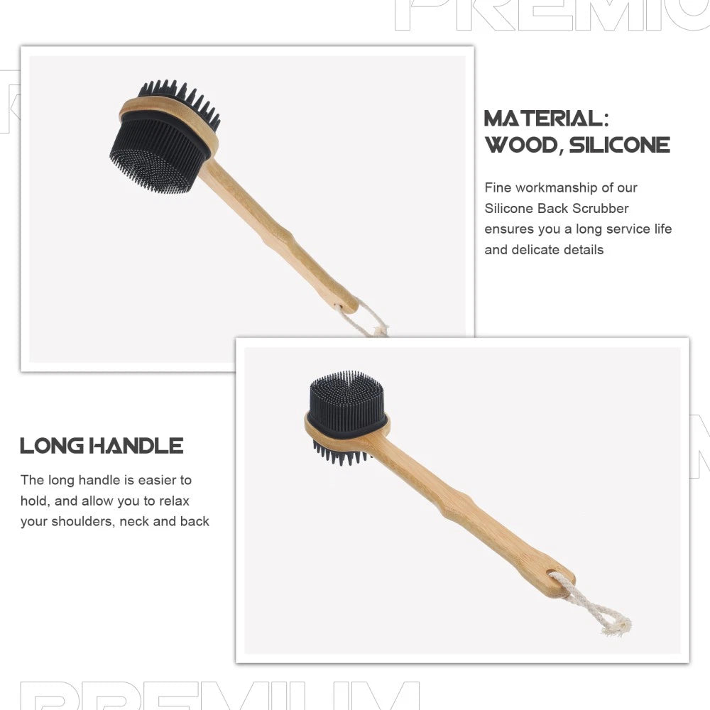 Bath Brush Exfoliating Back Scrubber Elderly Brushes Long Handle