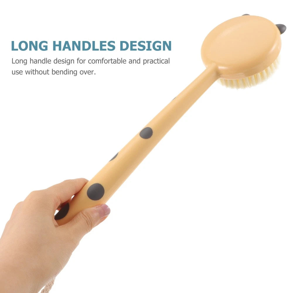 Leopard Print Bath Brush Exfoliating Back Scrubber for Shower Brushes