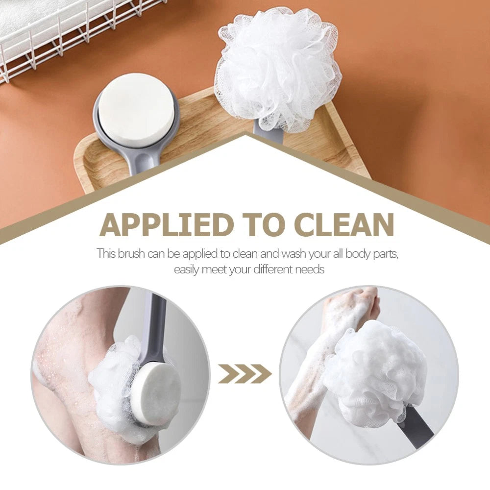 Bath Ball Brush Child Body Shower Scrubber Exfoliating Back with Handles
