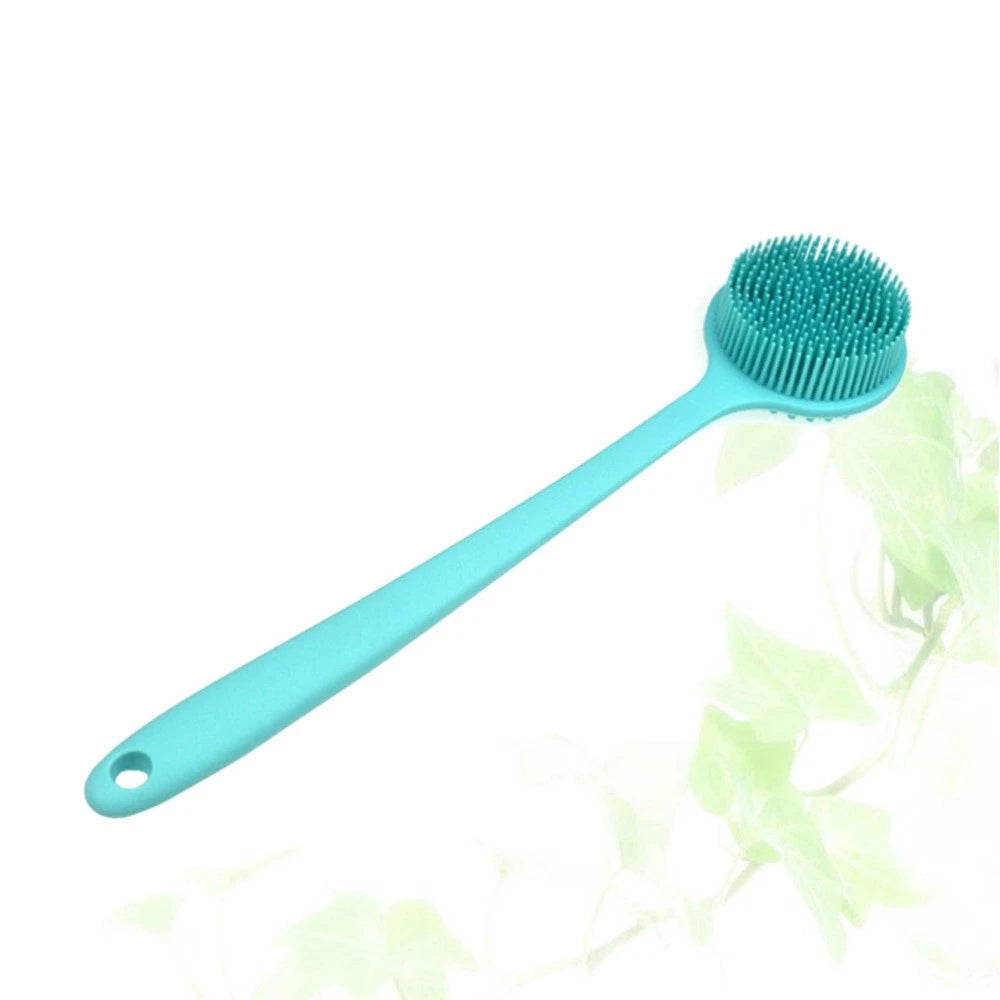 Silicone Bath Brush Back Exfoliator for Shower Body Care Long Handle