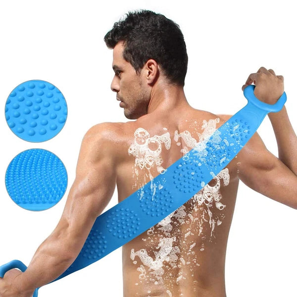 Body Brush Back Scrubber, Silicone Bath Shower Brush for Women and Man